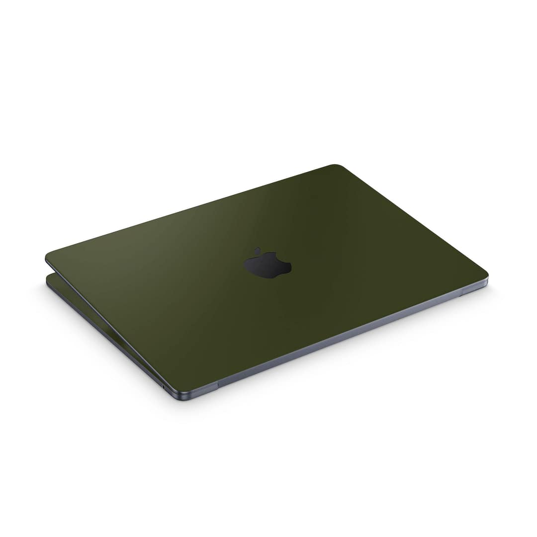 Macbook air 13. 6'' m2 2022 matte military green skin | wrapitskin