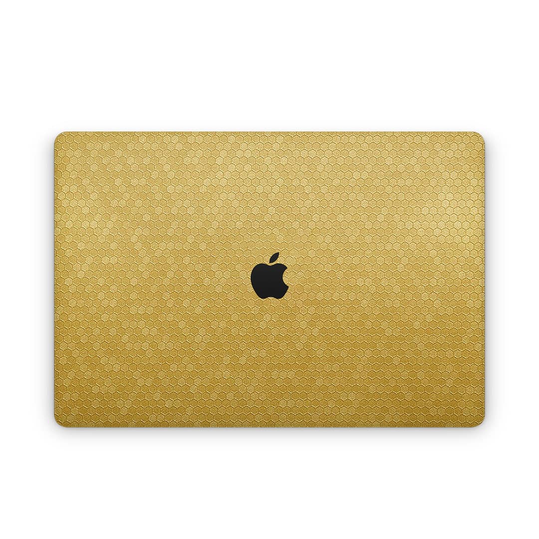 Macbook air 13'' (m1,2020) honeycomb gold skin | wrapitskin