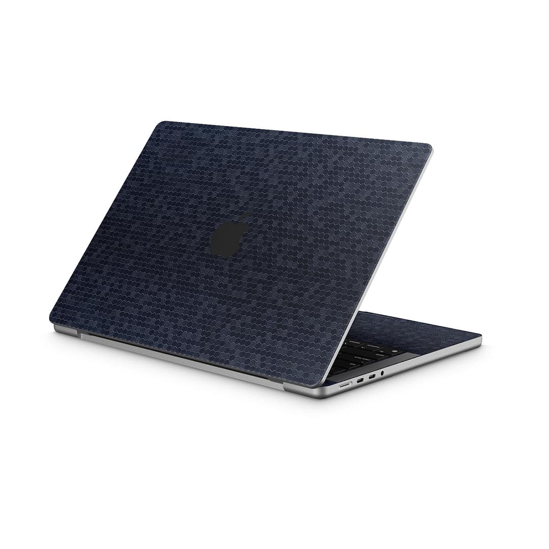Macbook pro 14'' (2021) honeycomb blue skin | wrapitskin