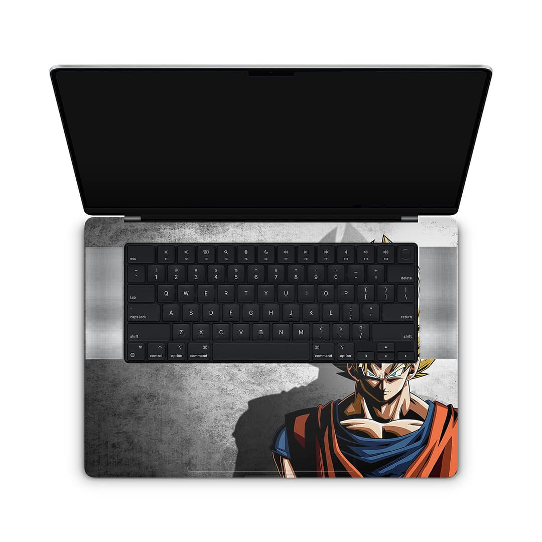 Macbook pro 16'' (m1,2021) dragon ball z warrior skin | wrapitskin