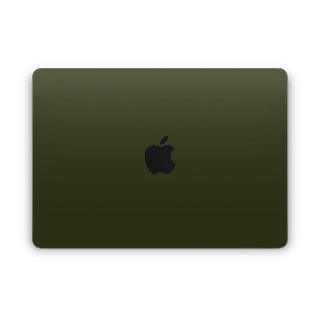 Macbook air 13. 6'' m2 2022 matte military green skin | wrapitskin