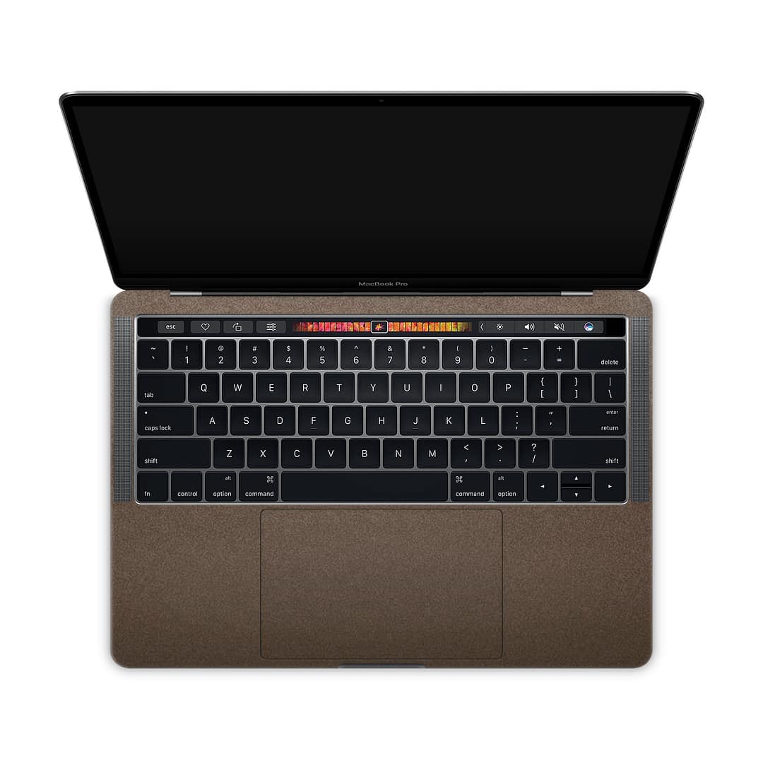 Macbook pro 13'' (touch bar,2018) matte brown metallic skin | wrapitskin