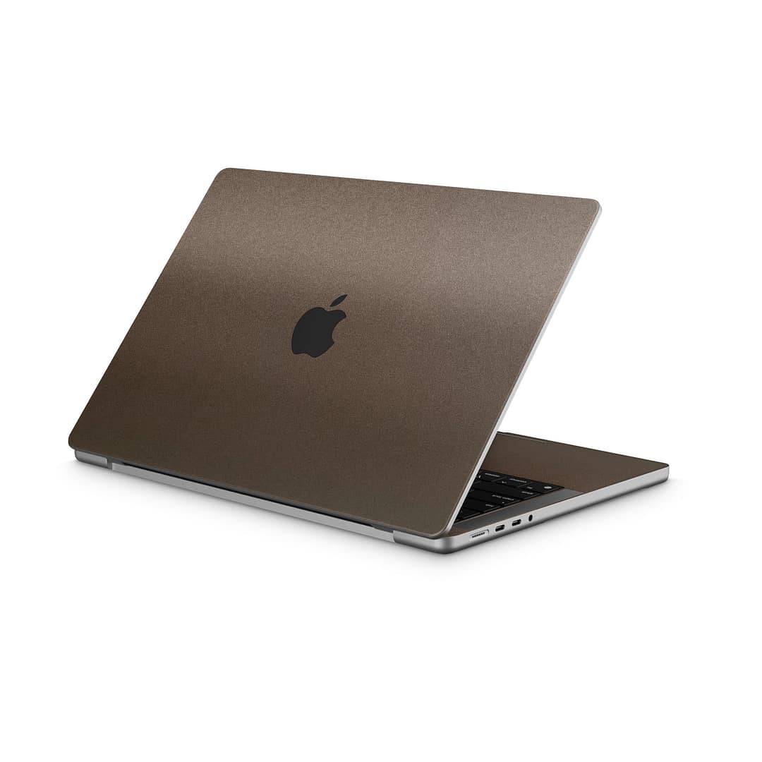 Macbook pro 14'' (2021) matte brown metallic skin | wrapitskin