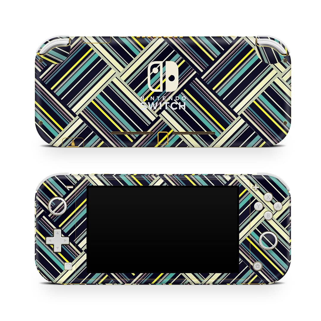 Nintendo switch lite striped abstract skin | wrapitskin