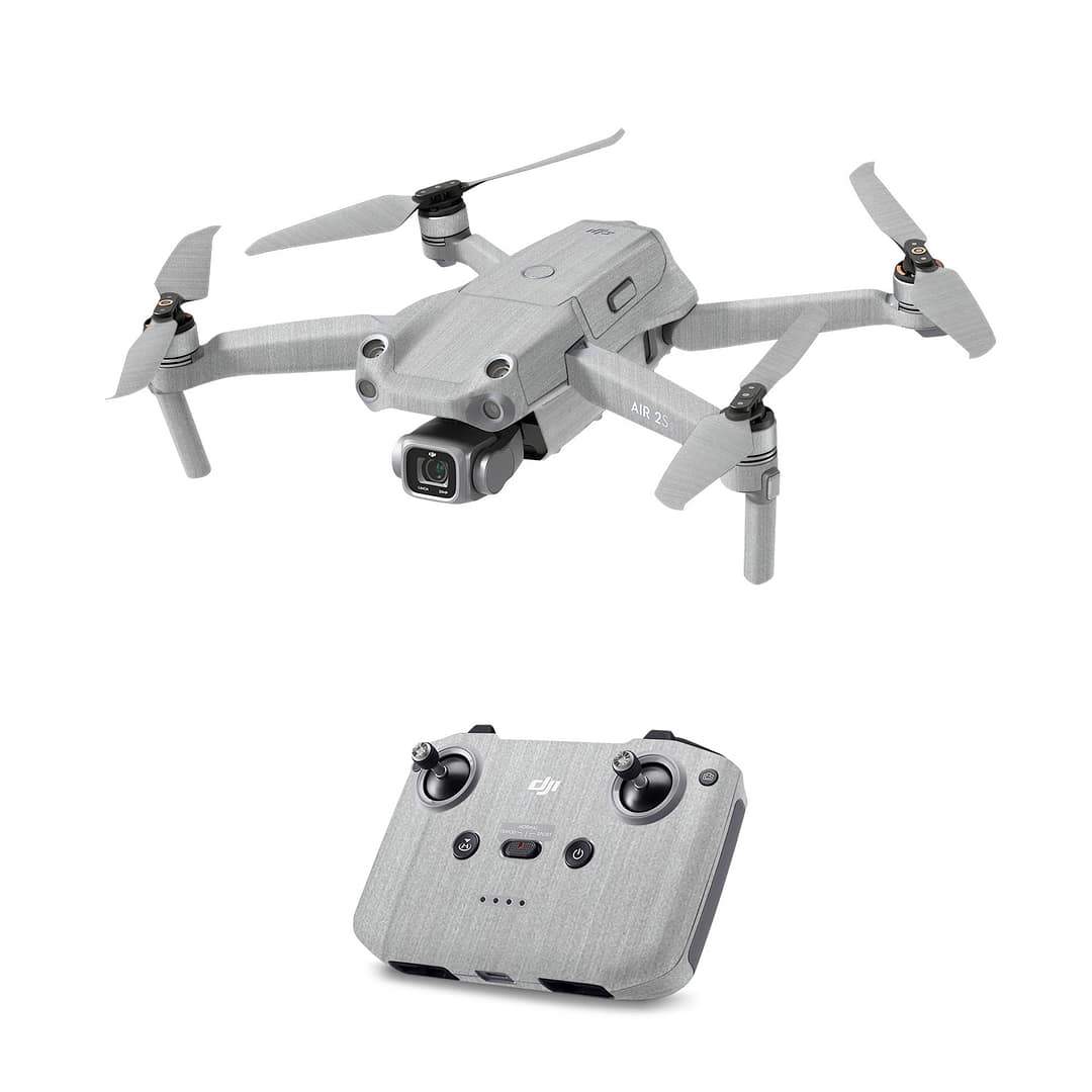 Dji mavic air 2s brushed metal steel skin | wrapitskin