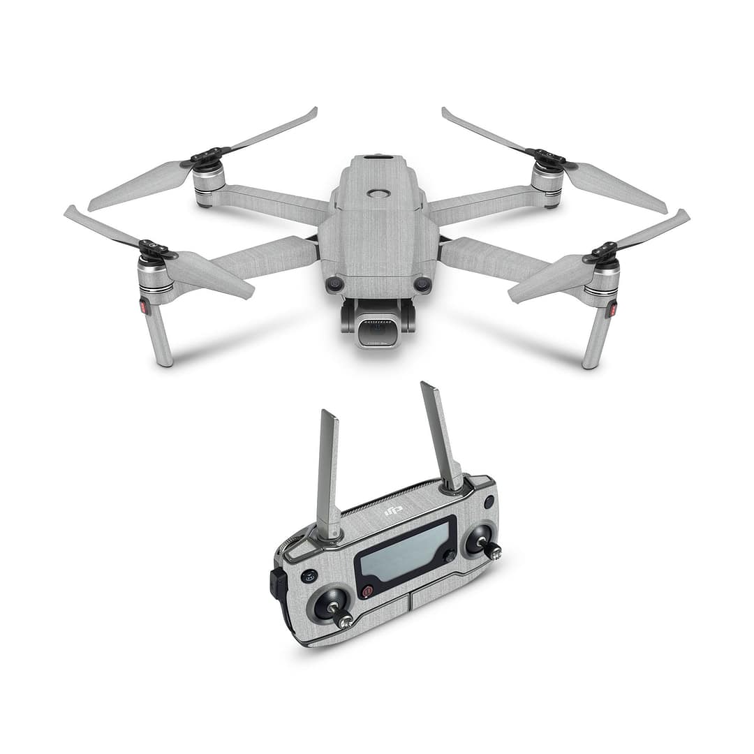 Dji mavic 2 pro brushed metal steel skin | wrapitskin