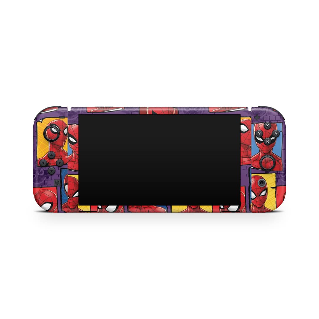 Nintendo switch oled spidey's world skin | wrapitskin