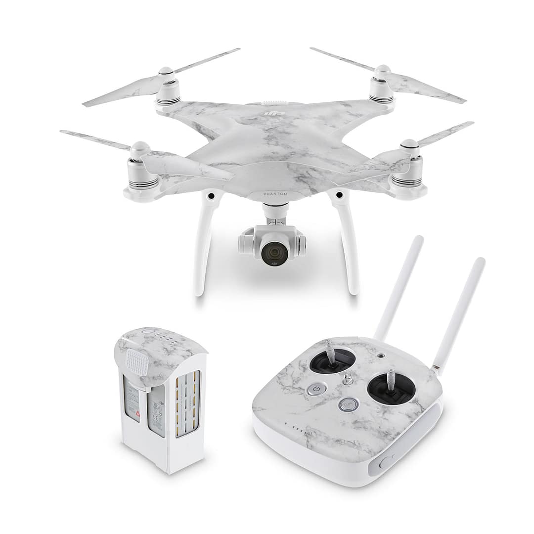 Dji phantom 4 marble white skin | wrapitskin