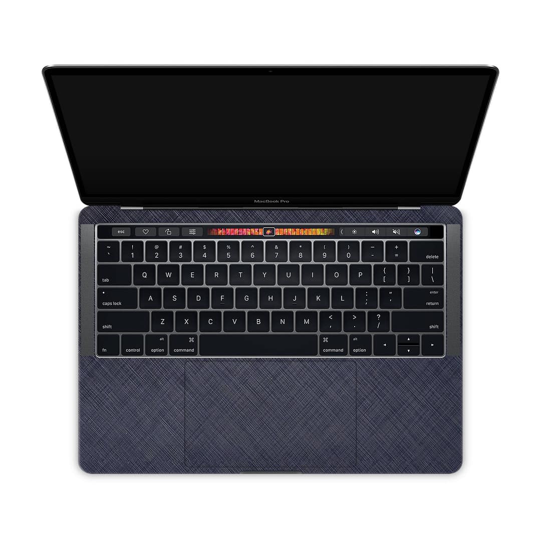 Macbook pro 13'' (touch bar,2018) cross metal blue skin | wrapitskin