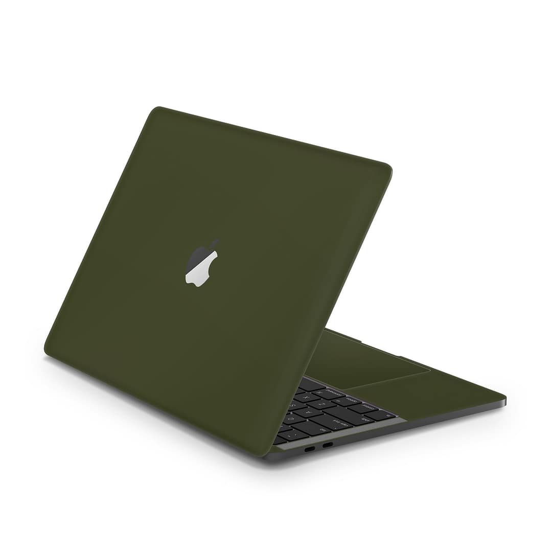 Macbook pro 13'' (touch bar,2018) matte military green skin | wrapitskin