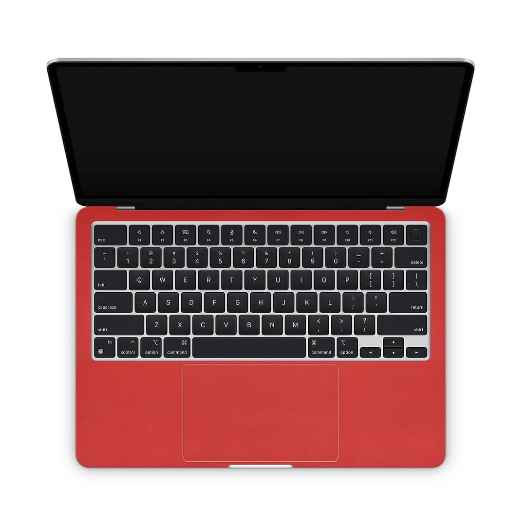 Macbook air 13. 6'' m2 2022 matte red skin | wrapitskin
