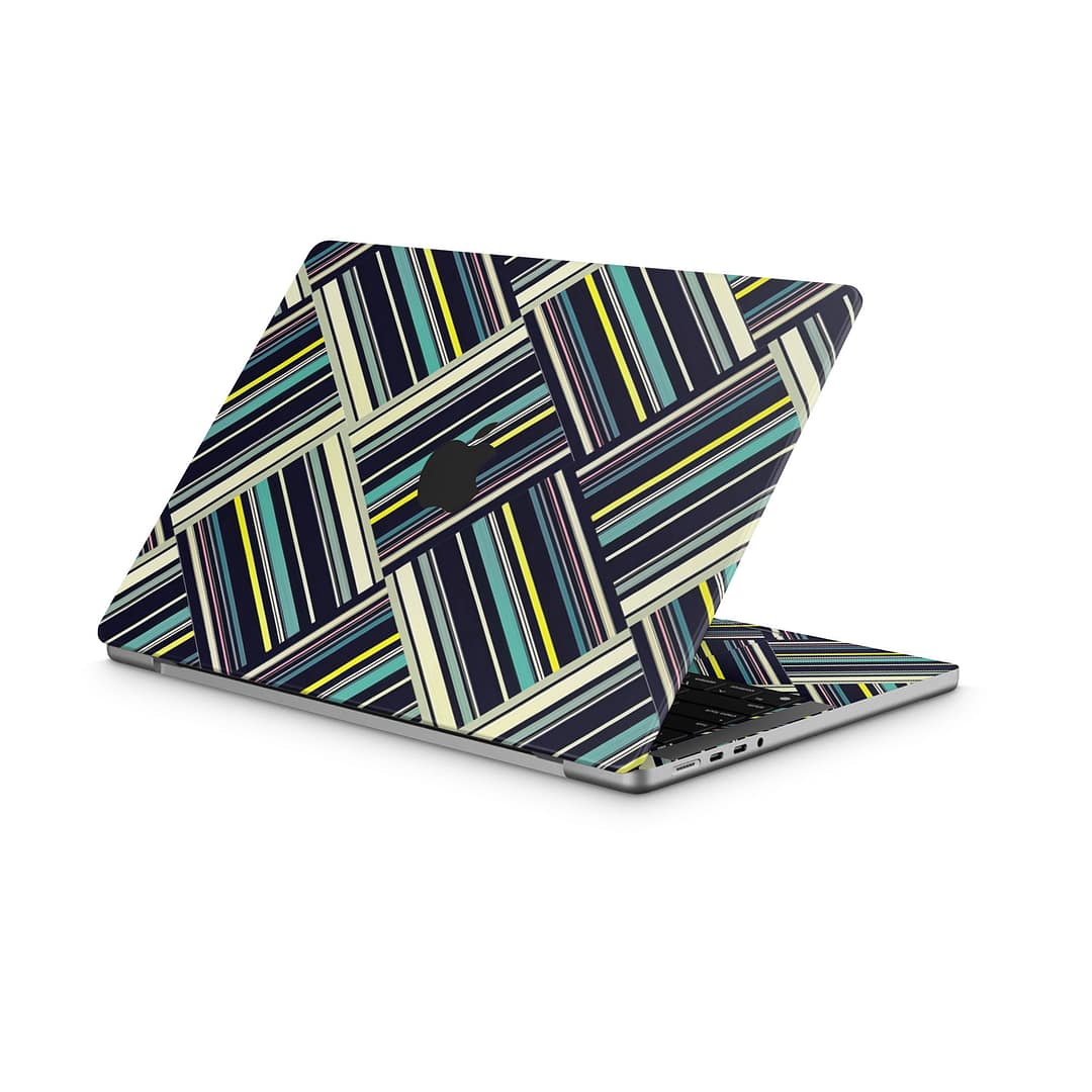 Macbook pro 14'' (2021) striped abstract skin | wrapitskin