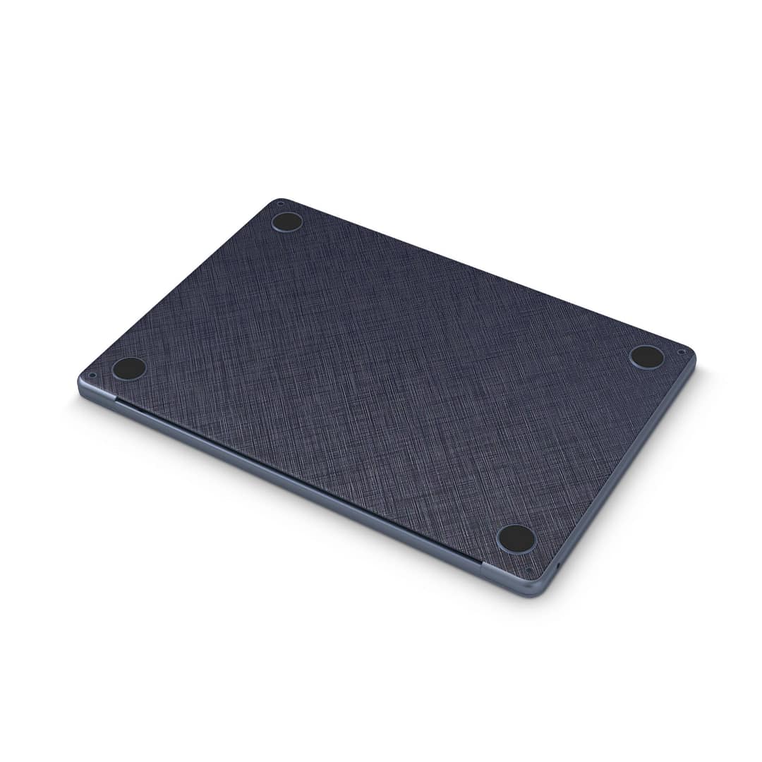 Macbook air 13. 6'' m2 2022 cross metal blue skin | wrapitskin