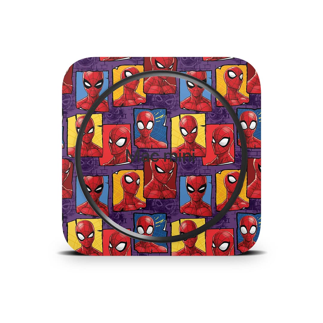 Mac mini m2 spidey's world skin | wrapitskin