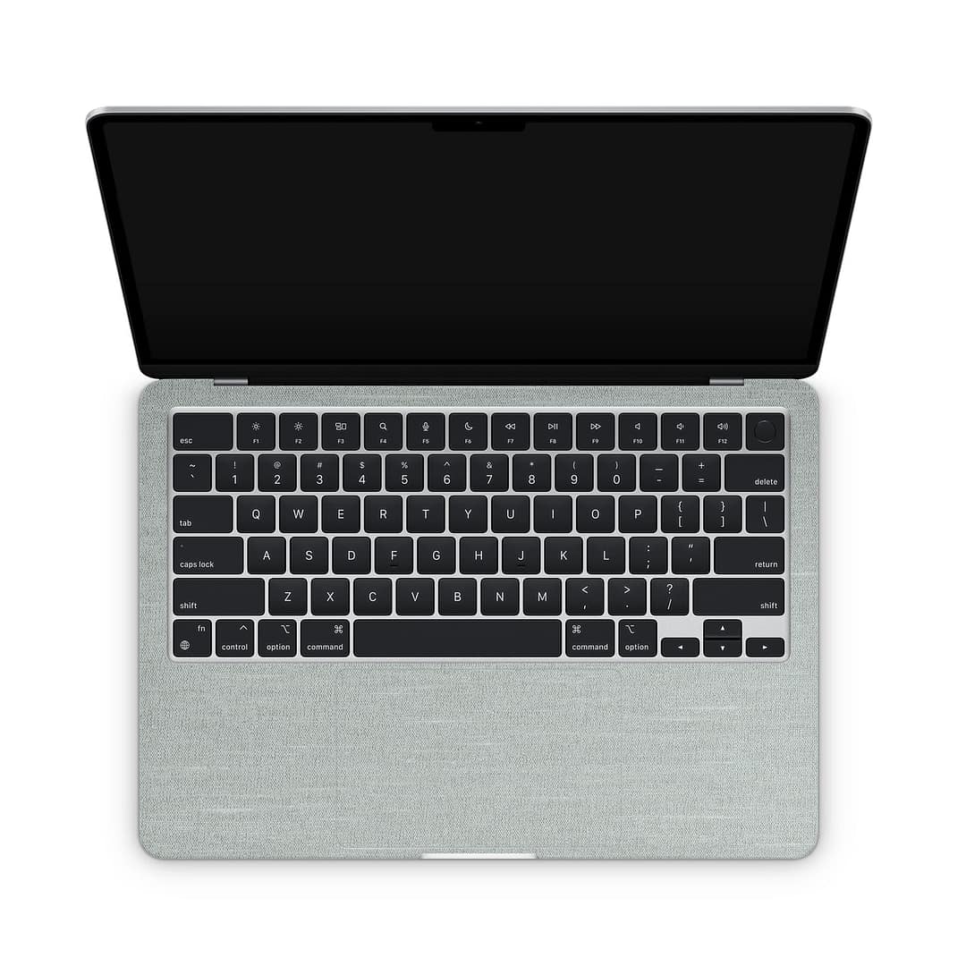 Macbook air 13. 6'' m2 2022 linen cyan skin | wrapitskin