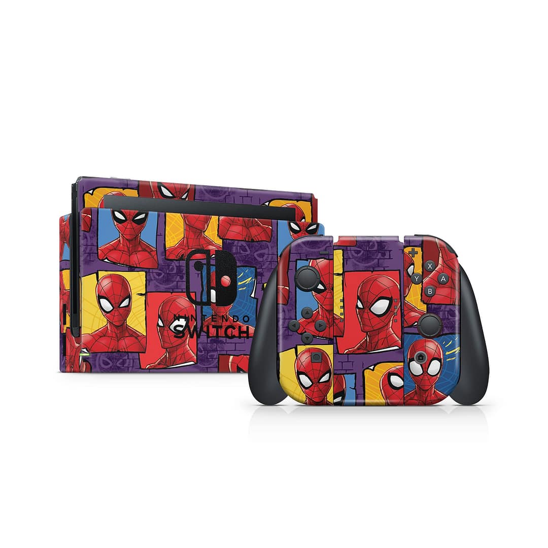 Nintendo switch spidey's world skin | wrapitskin