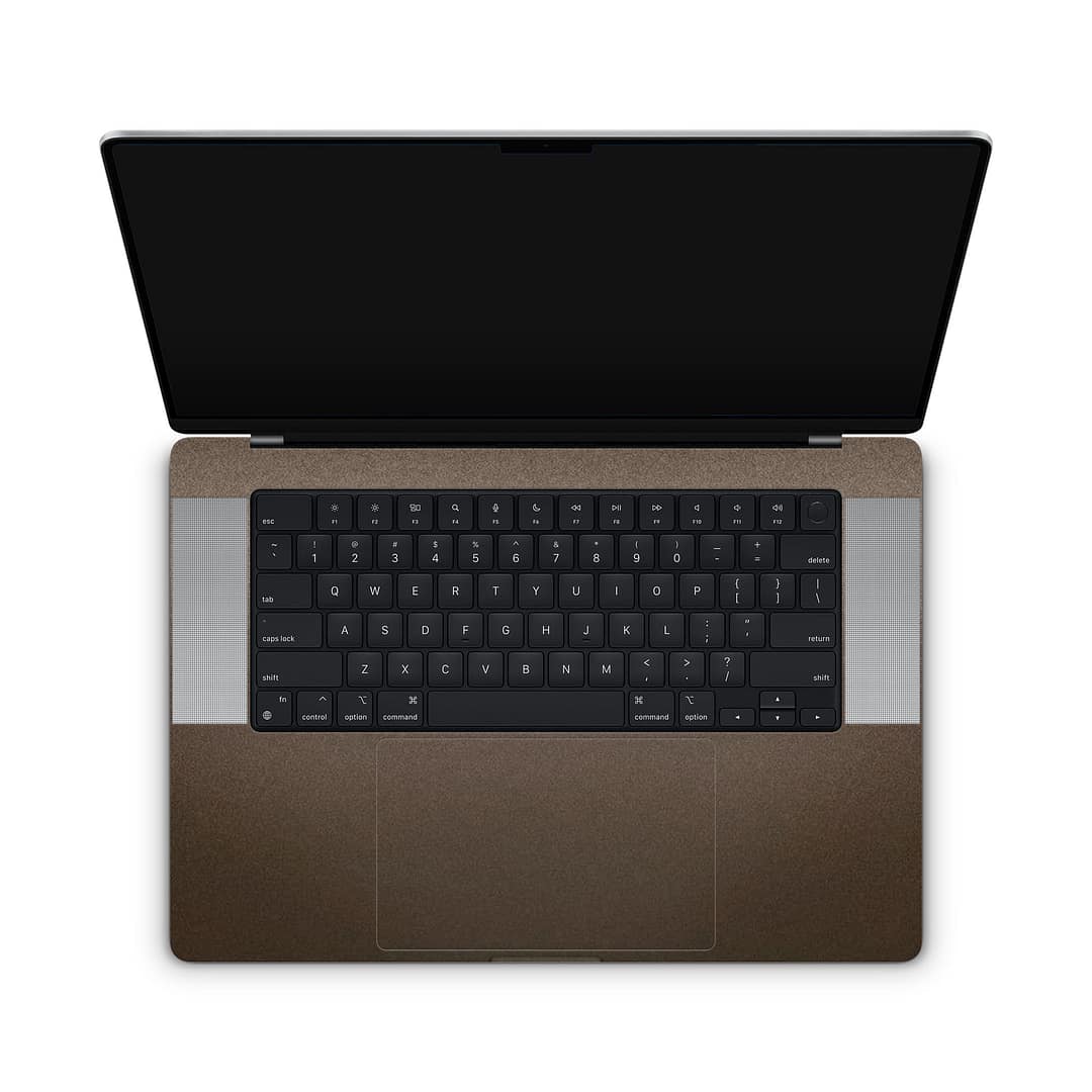 Macbook pro 16'' (m1,2021) matte brown metallic skin | wrapitskin