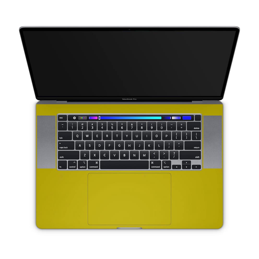 Macbook pro 16'' (touch bar,2019) bitter yellow skin | wrapitskin