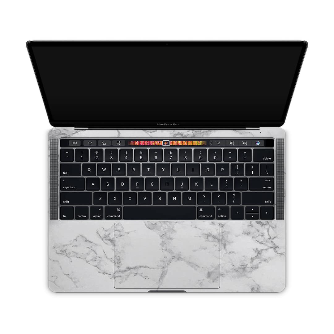 Macbook pro 13'' (touch bar,2018) marble white skin | wrapitskin