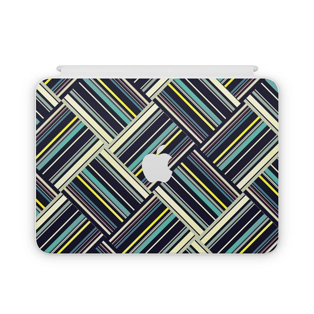 Magic keyboard ipad 10. 9'' gen 10 striped abstract skin | wrapitskin