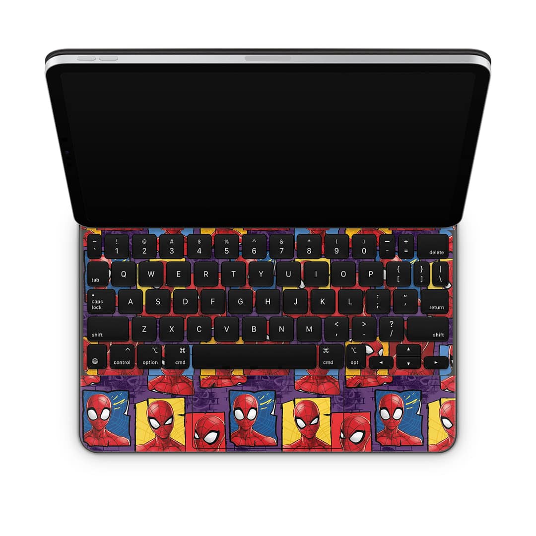 Magic keyboard ipad air gen 5 spidey's world skin | wrapitskin