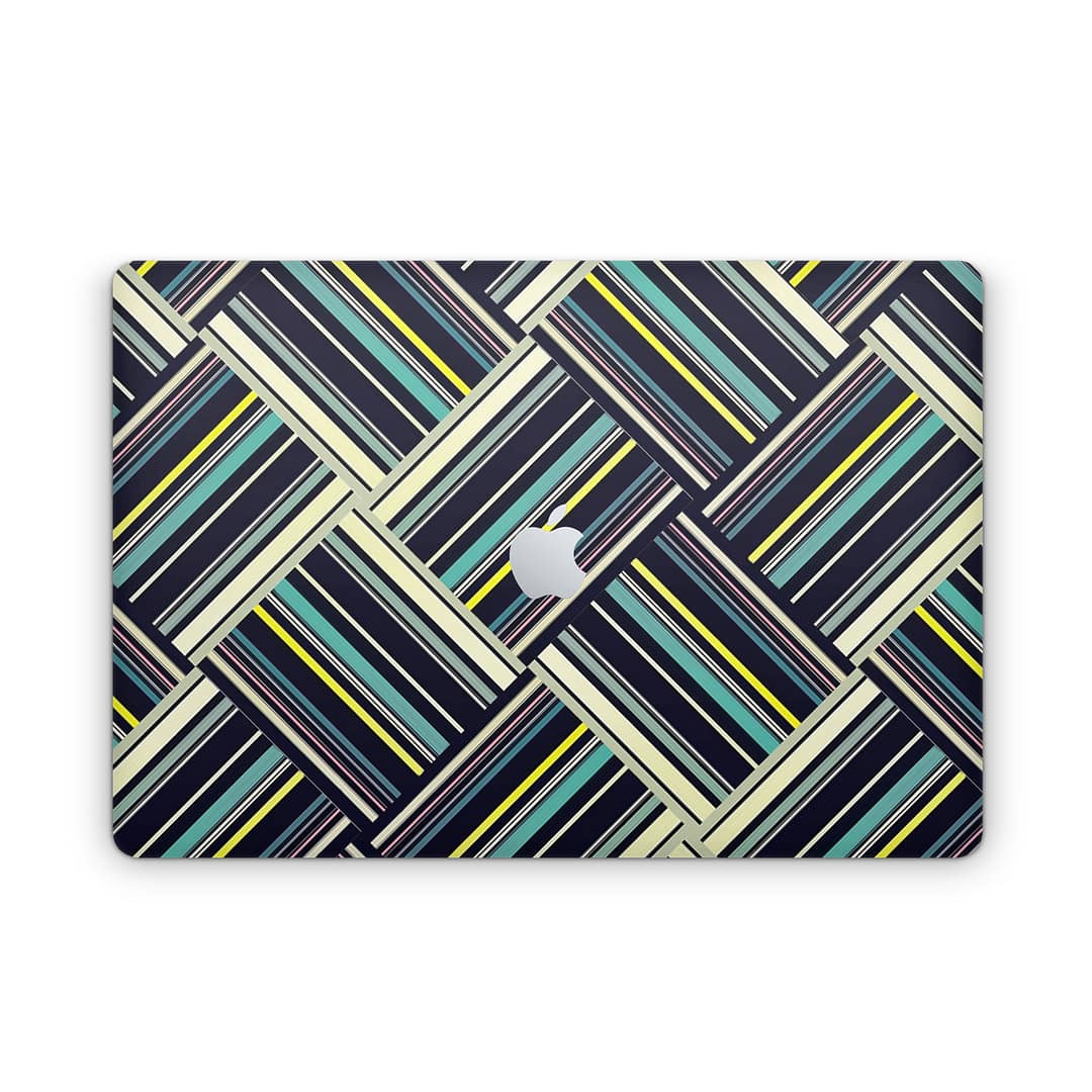 Macbook pro 16'' (touch bar,2019) striped abstract skin | wrapitskin
