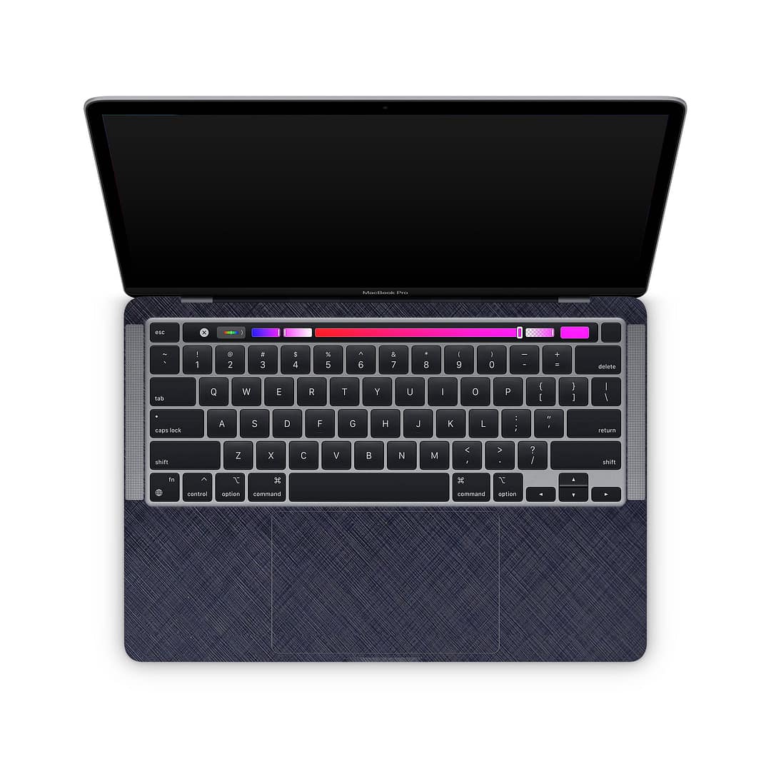 Macbook pro 13'' (m1 2020) cross metal blue skin | wrapitskin