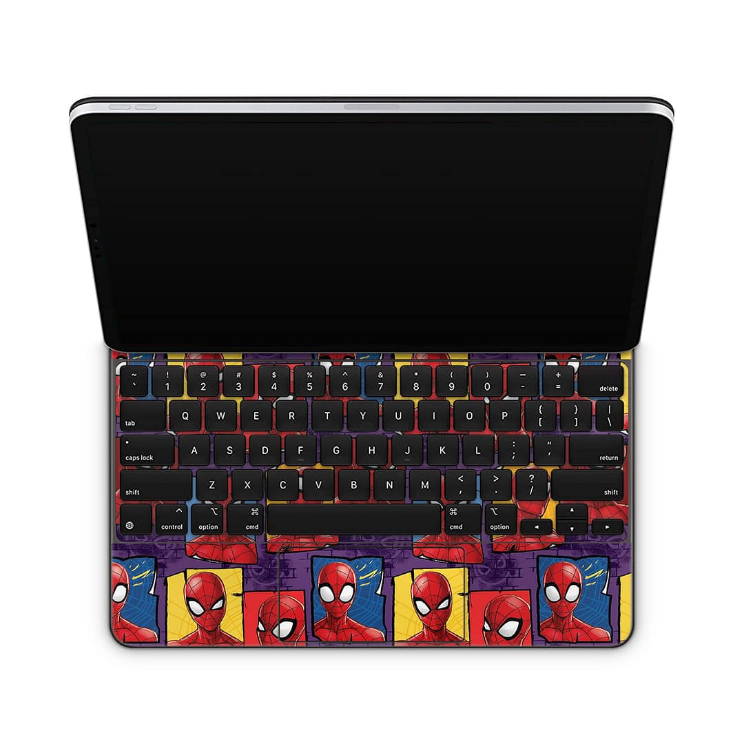Magic keyboard ipad pro 12. 9'' gen 4 spidey's world skin | wrapitskin