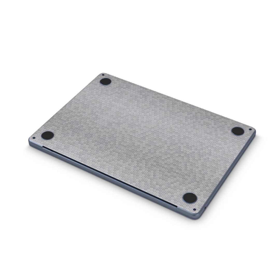 Macbook air 13. 6'' m2 2022 honeycomb silver skin | wrapitskin