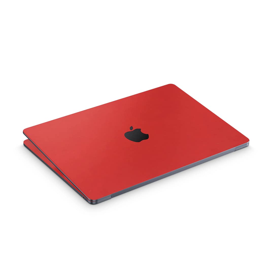 Macbook air 13. 6'' m2 2022 matte red skin | wrapitskin