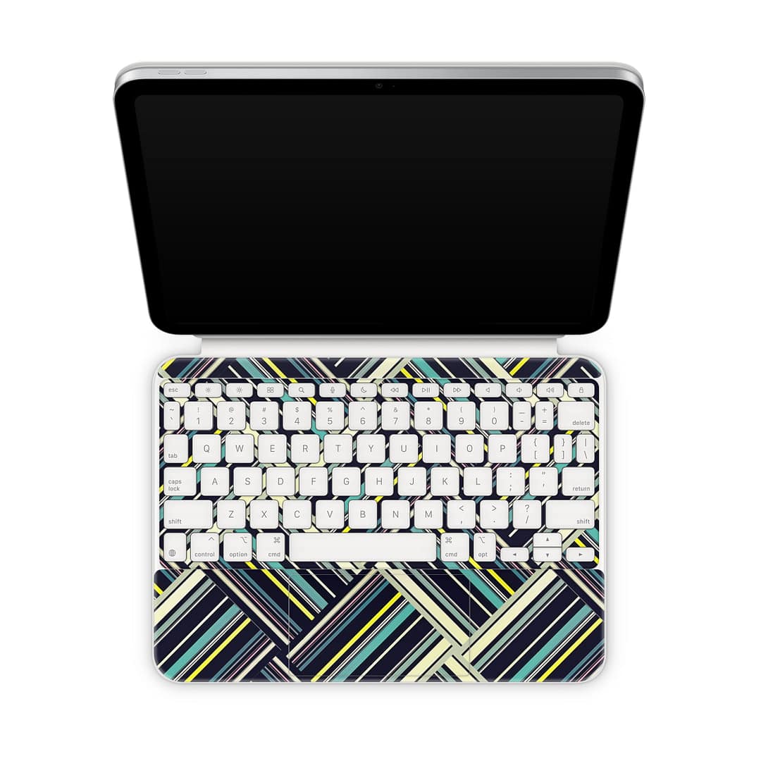 Magic keyboard ipad 10. 9'' gen 10 striped abstract skin | wrapitskin