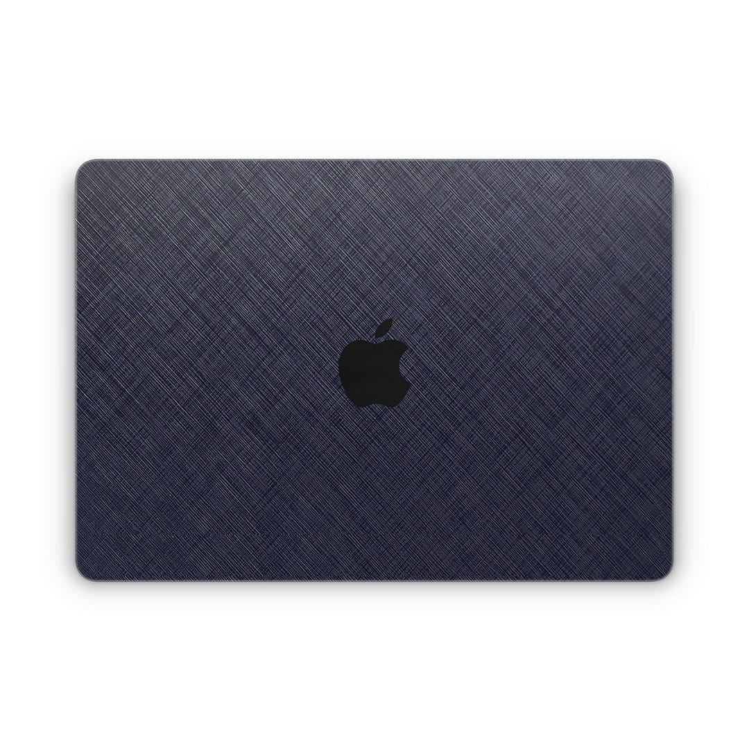 Macbook air 13. 6'' m2 2022 cross metal blue skin | wrapitskin