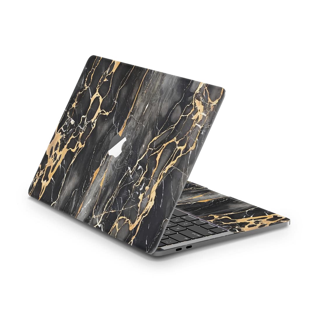 Macbook pro 13'' (2016-2018) black gold fusion art skin | wrapitskin