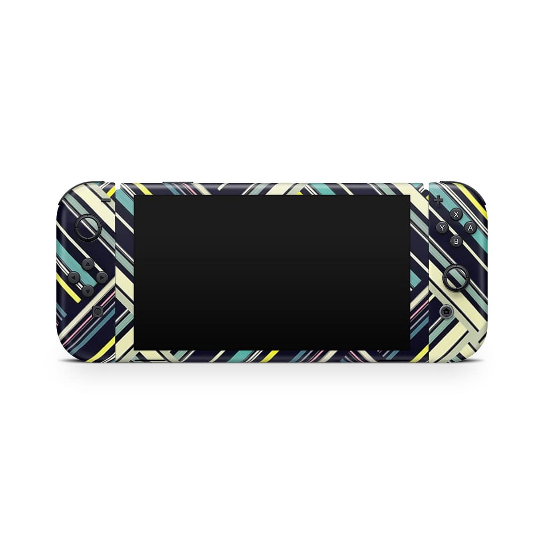 Nintendo switch oled striped abstract skin | wrapitskin