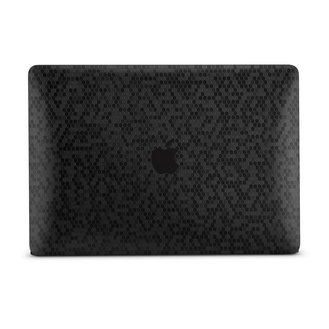 Macbook air 13'' (2018) honeycomb black skin | wrapitskin