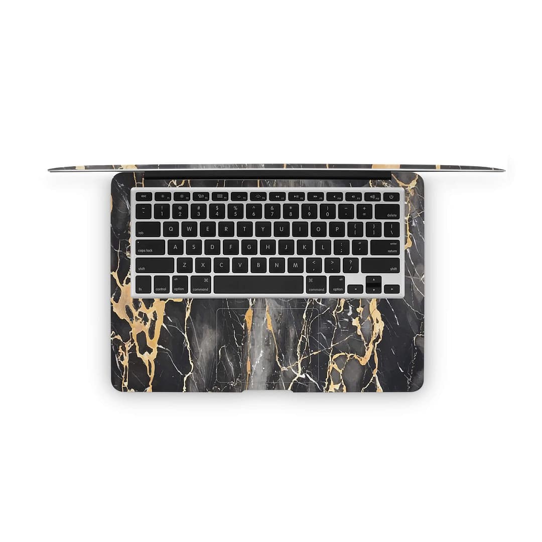 Macbook air 13'' (2010-2017) black gold fusion art skin | wrapitskin