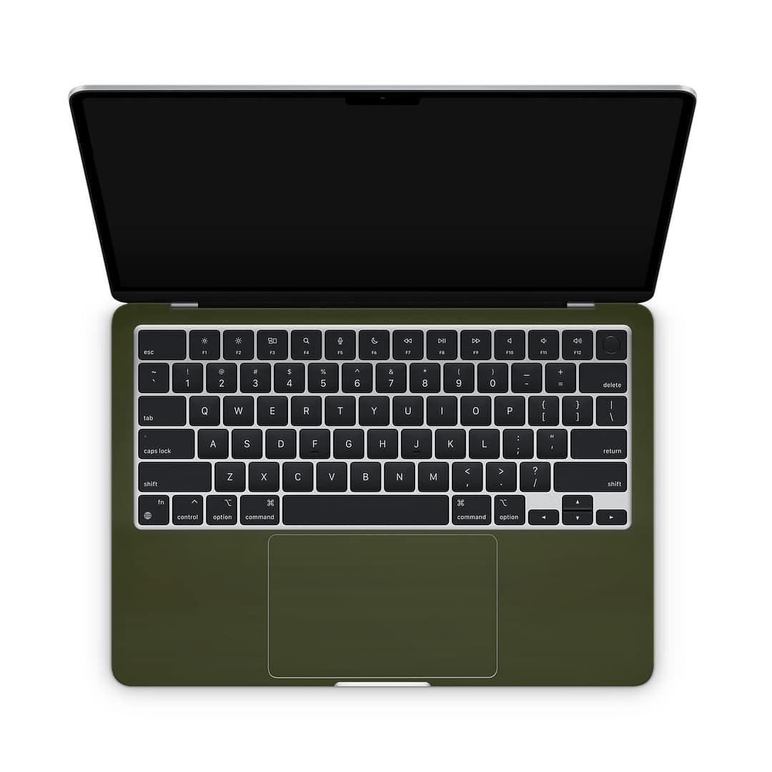 Macbook air 13. 6'' m2 2022 matte military green skin | wrapitskin