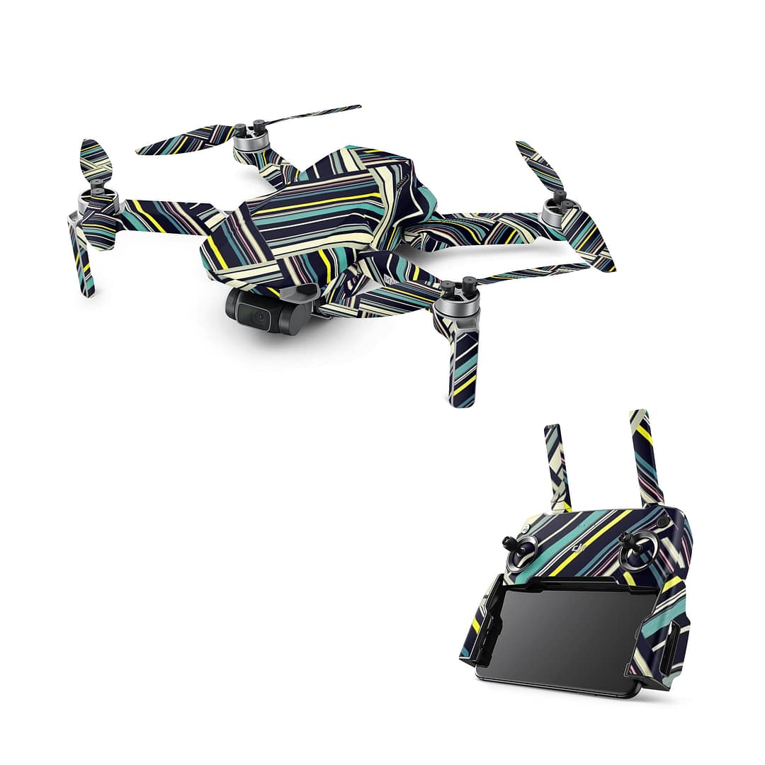 Dji mavic mini striped abstract skin | wrapitskin