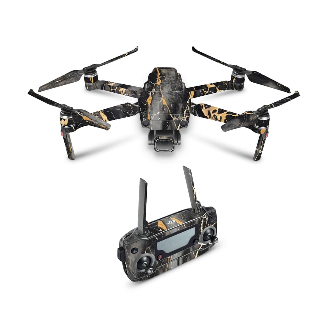 Dji mavic 2 pro black gold fusion art skin | wrapitskin