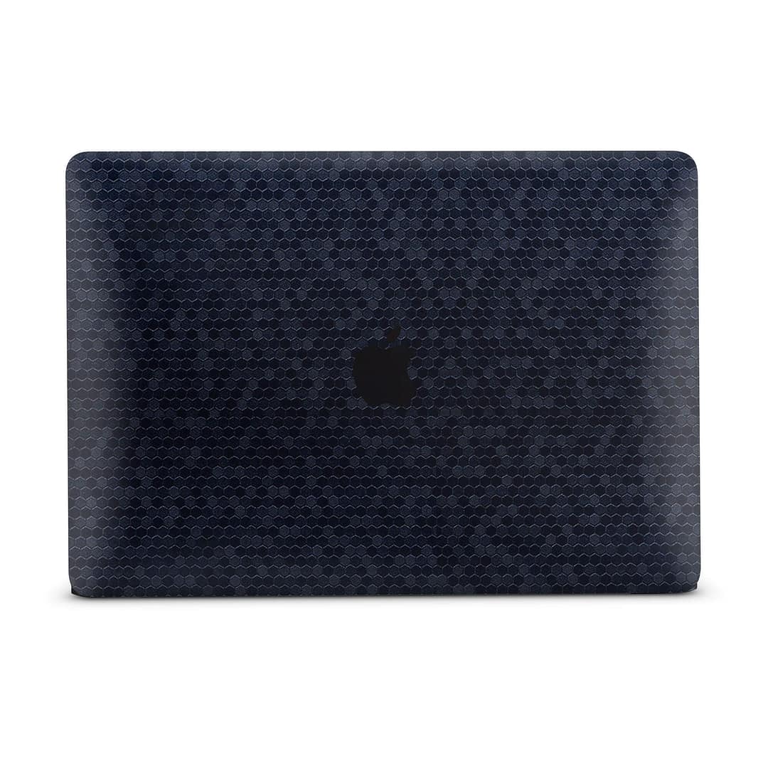 Macbook air 13'' (2018) honeycomb blue skin | wrapitskin