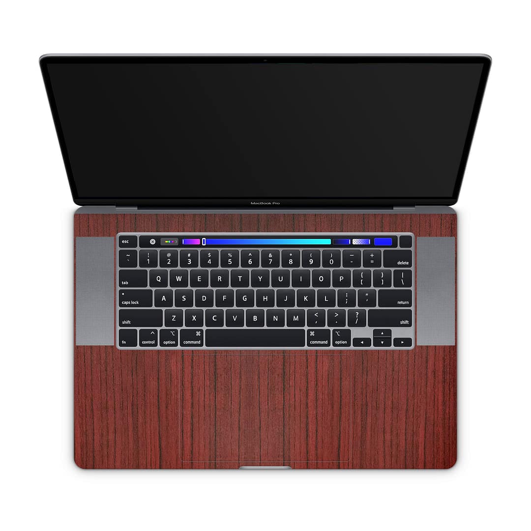 Macbook pro 16'' (touch bar,2019) padauk wood skin | wrapitskin