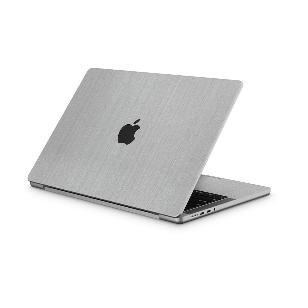 Macbook pro 14'' (2021) brushed metal steel skin | wrapitskin
