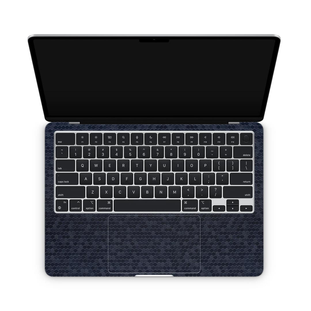 Macbook air 13. 6'' m2 2022 honeycomb blue skin | wrapitskin