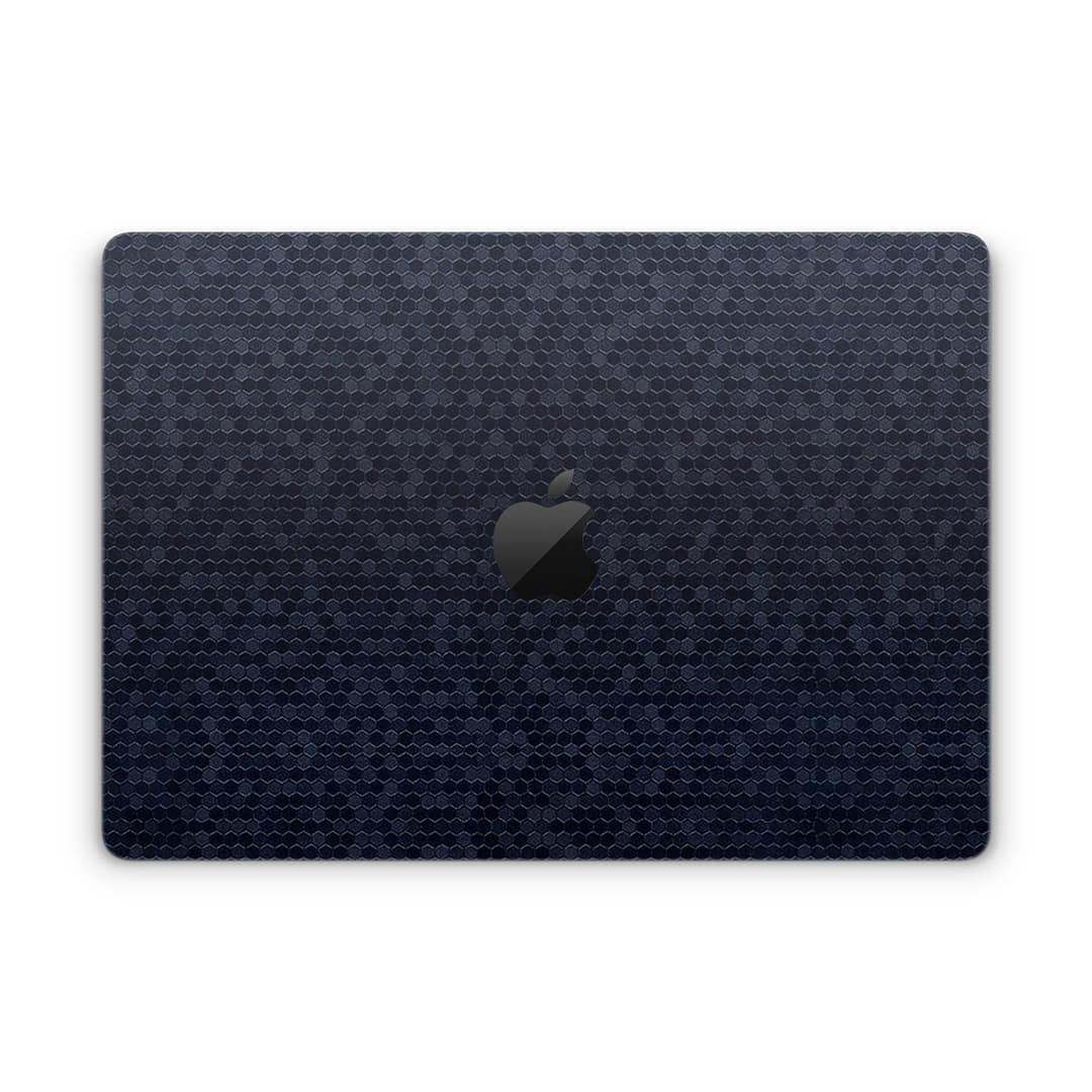 Macbook pro 14'' (2021) honeycomb blue skin | wrapitskin