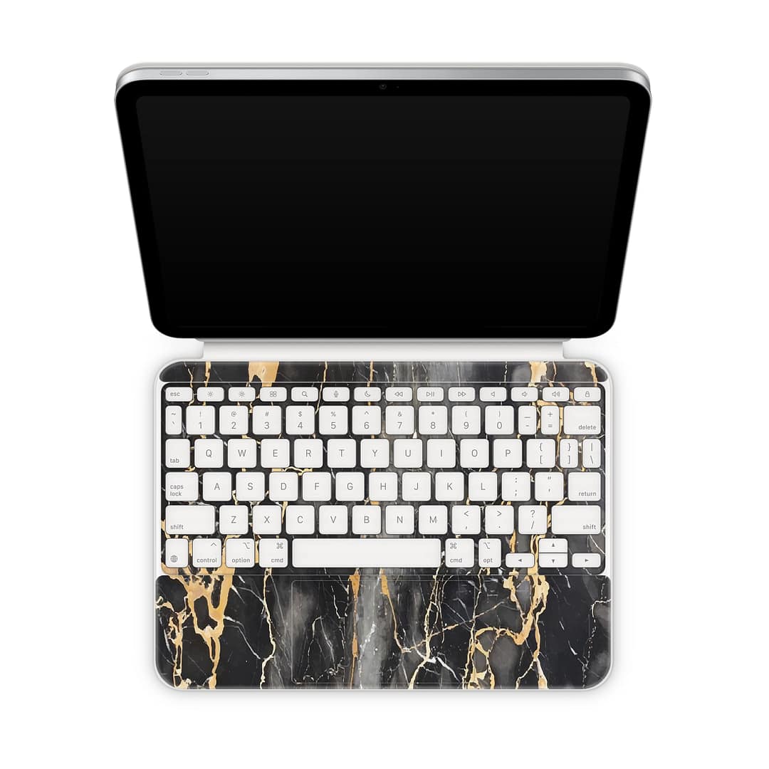 Magic keyboard ipad 10. 9'' gen 10 black gold fusion art skin | wrapitskin