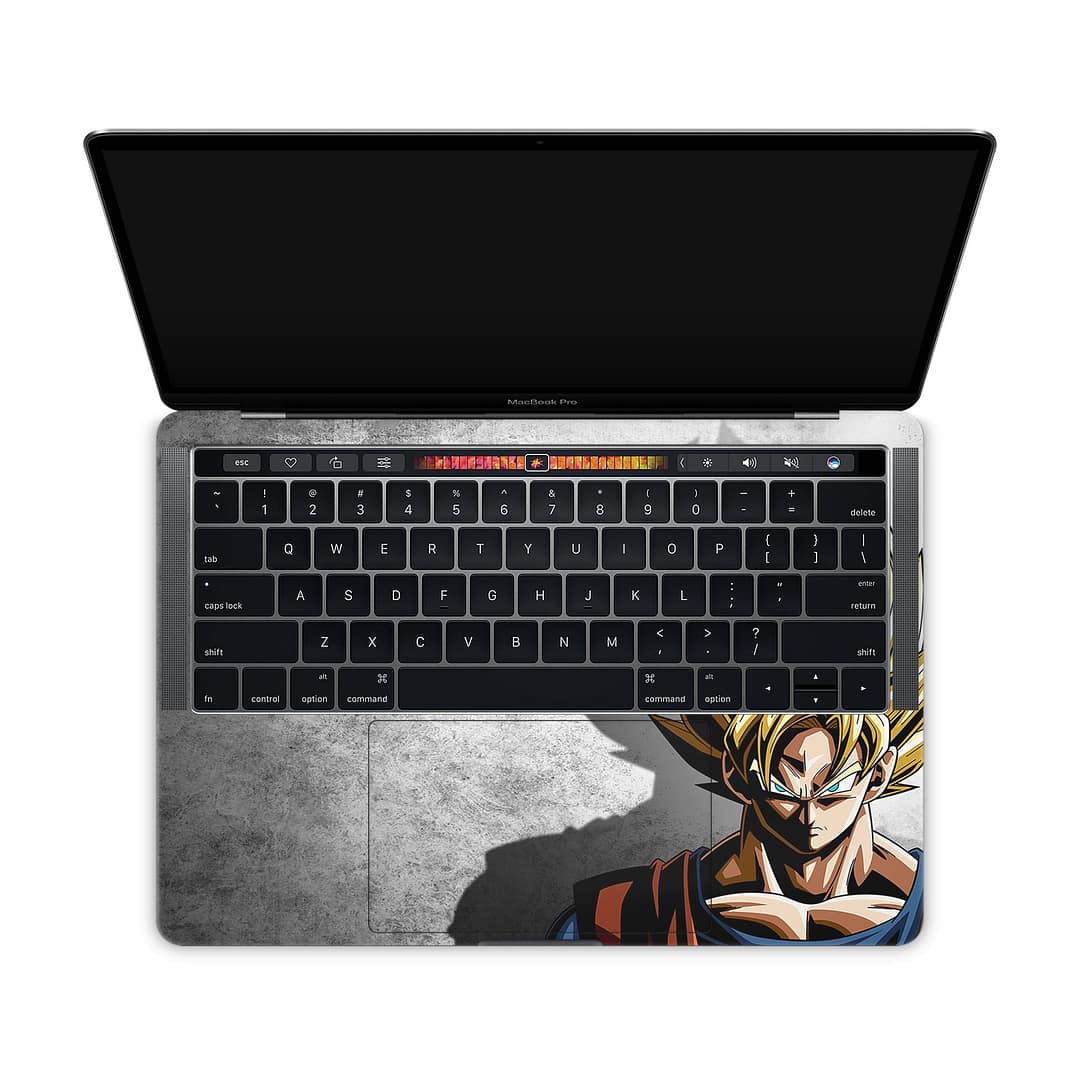 Macbook pro 13'' (touch bar,2018) dragon ball z warrior skin | wrapitskin