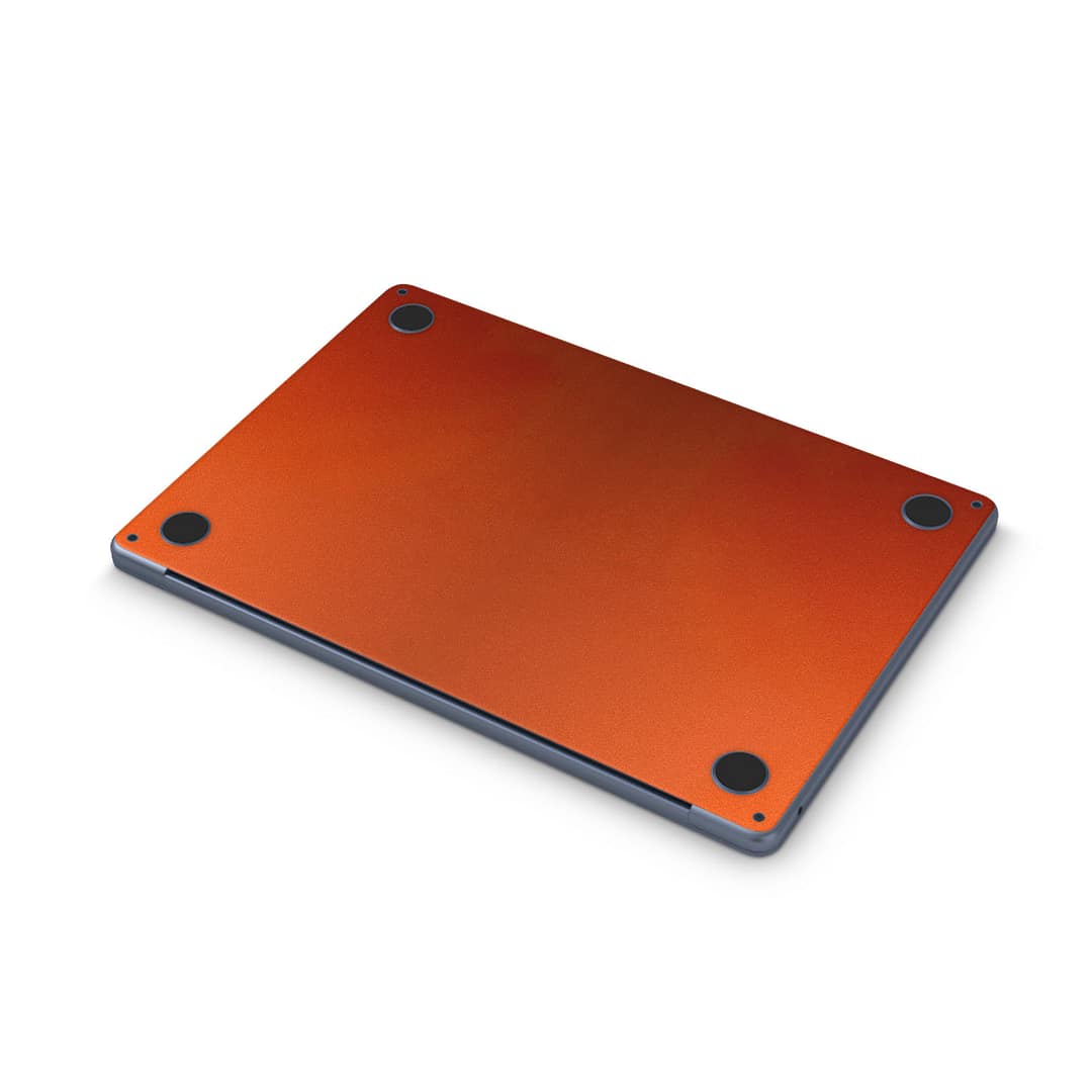 Macbook air 13. 6'' m2 2022 glossy fiery orange skin | wrapitskin