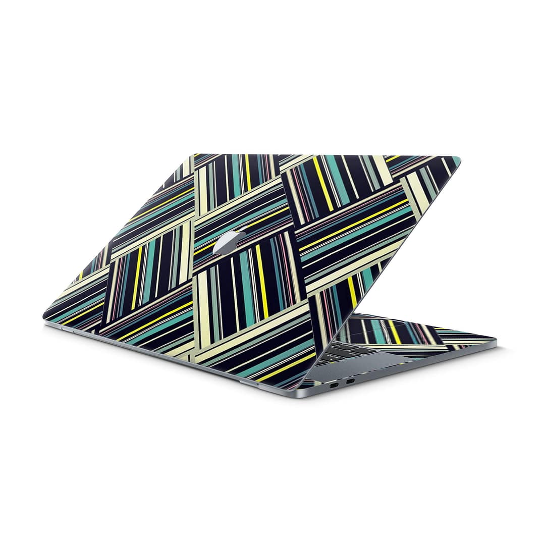 Macbook pro 16'' (touch bar,2019) striped abstract skin | wrapitskin