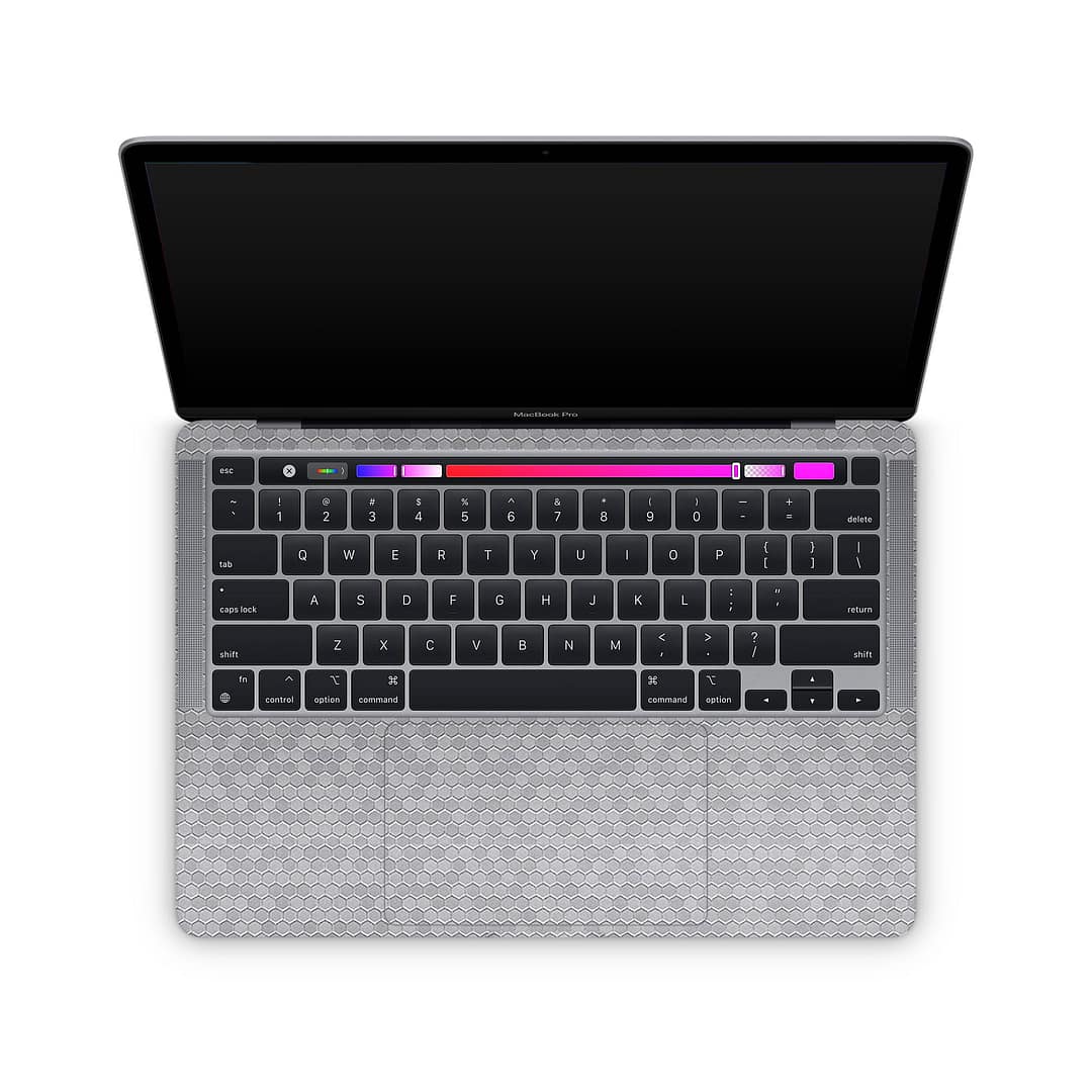 Macbook pro 13'' (m1 2020) honeycomb silver skin | wrapitskin