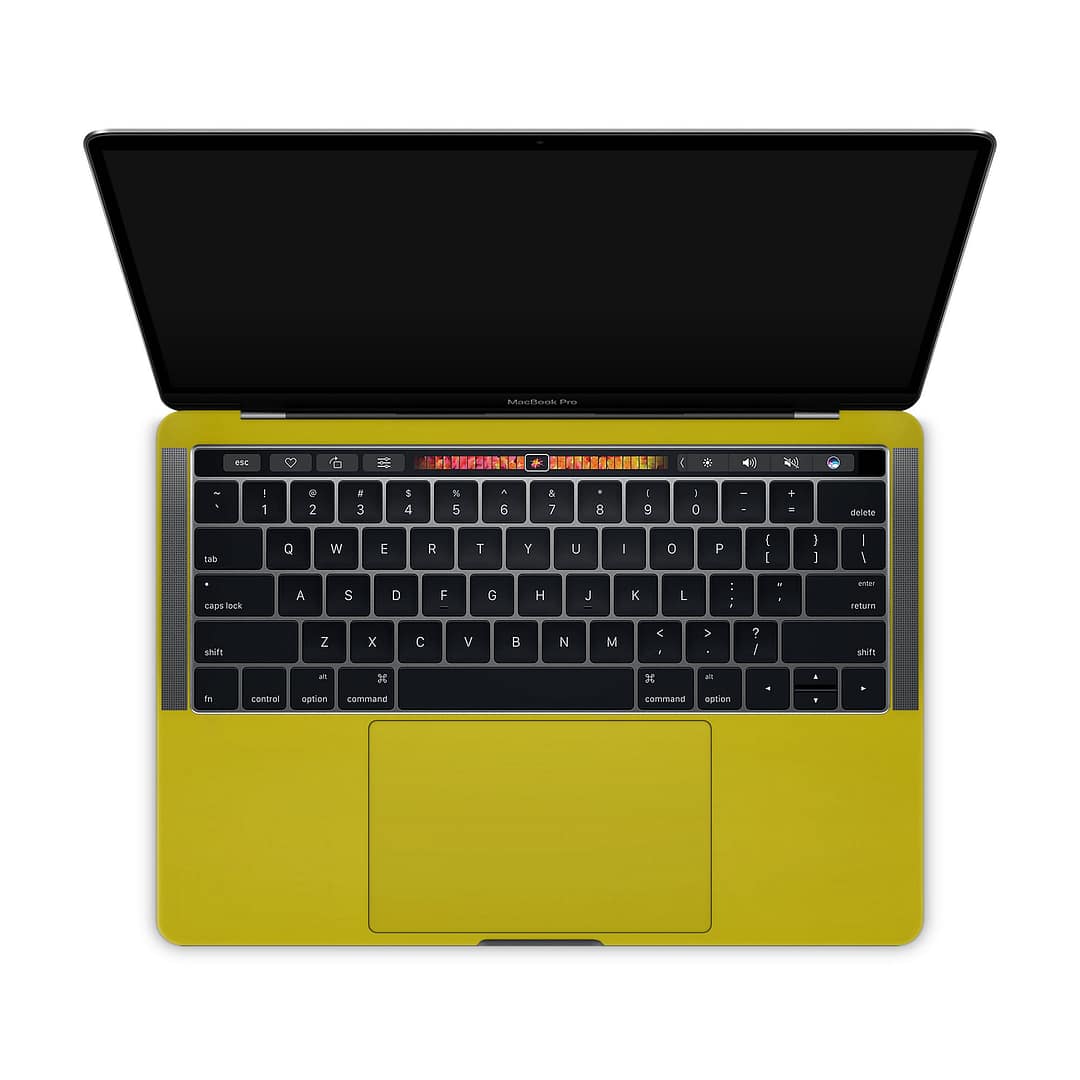 Macbook pro 13'' (touch bar,2018) bitter yellow skin | wrapitskin